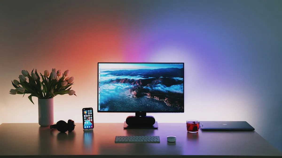 Creator-Studio mit Beleuchtung